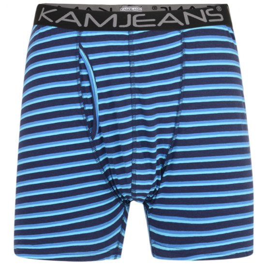 Kam Jeans Striped Boxershorts 2-Pack - Spodnje perilo & kopalne hlače - Moško Spodnje Perilo za močnejše postave