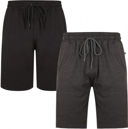 Kam Jeans 885 Jersey Shorts Twin Pack - Trenirke & kratke trenirke - Moške Trenirke za Močnejše Postave