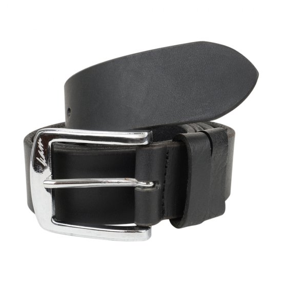 Kam 922 Jeans belt Genuine leather Black, 4cm - Pasovi - Moški Pasovi Večje Velikosti