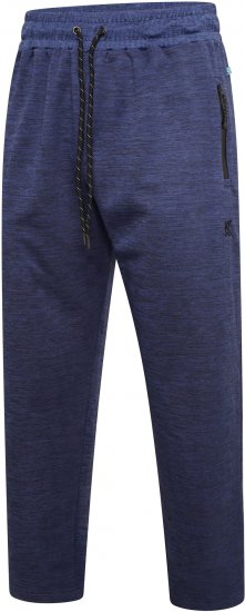 Kam Jeans AP006 Active Performance Marl Jog Pants Indigo - Trenirke & kratke trenirke - Moške Trenirke za Močnejše Postave