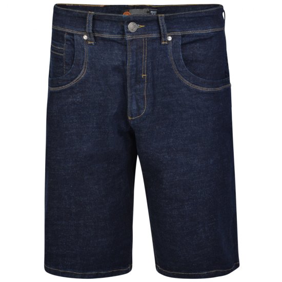 Kam Jeans Benjamin Shorts Indigo - Kratke hlače - Moške Kratke Hlače za Močnejše Postave