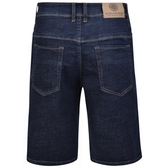 Kam Jeans Benjamin Shorts Indigo - Kratke hlače - Moške Kratke Hlače za Močnejše Postave