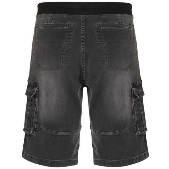 Kam Jeans Dito Denim Shorts Charcoal - Kratke hlače - Moške Kratke Hlače za Močnejše Postave