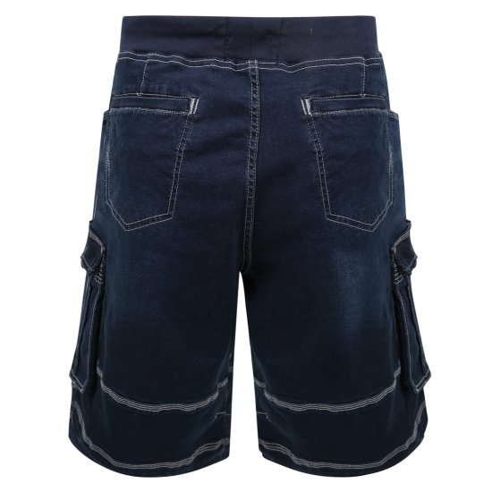 Kam Jeans Dito Denim Shorts Mid Used Blue - Kratke hlače - Moške Kratke Hlače za Močnejše Postave