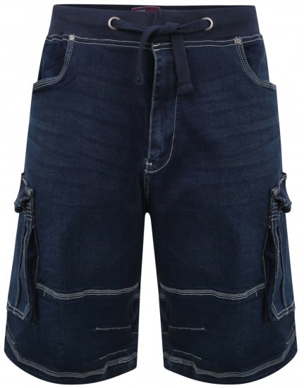 Kam Jeans Dito Denim Shorts Mid Used Blue - Kratke hlače - Moške Kratke Hlače za Močnejše Postave