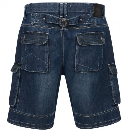Kam Jeans Francis Dark Used - Kratke hlače - Moške Kratke Hlače za Močnejše Postave