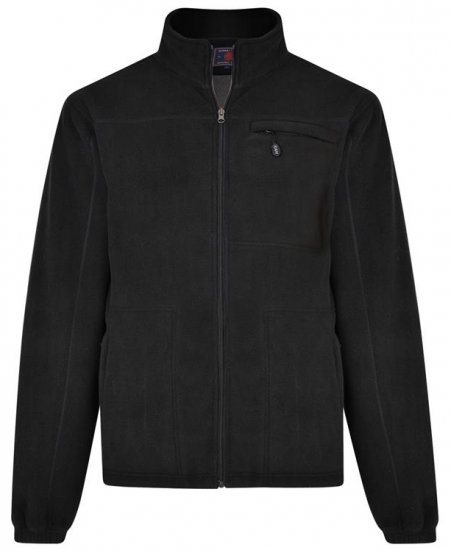 Kam Jeans KV100 Bonded Fleece Jacket Black - Športna & zunanja oblačila - Moška Športna Oblačila za Močnejše postave