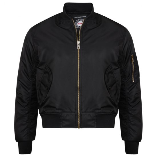 Kam Jeans KV75 Bomber Jacket Black - Jakne - Moške bunde za Močnejše Postave
