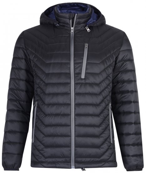 Kam Jeans KV90 Jacket Black - Jakne - Moške bunde za Močnejše Postave