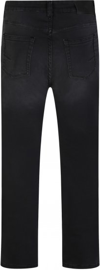 Kam Jeans Nunez Knitted Denim Stretch Fashion Jeans Charcoal - Kavbojke & hlače - Moške Kavbojke in Hlače za Močnejše Postave