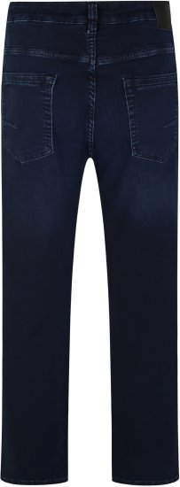Kam Jeans Nunez Knitted Denim Stretch Fashion Jeans Dark Blue - Kavbojke & hlače - Moške Kavbojke in Hlače za Močnejše Postave