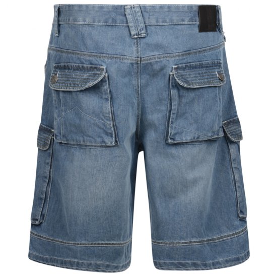 Kam Jeans Sebastian Denim Shorts - Kratke hlače - Moške Kratke Hlače za Močnejše Postave