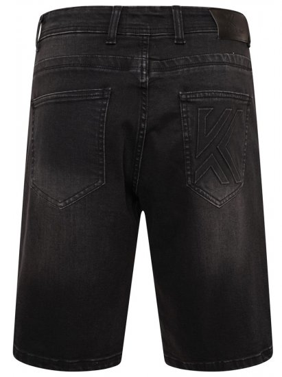 Kam Jeans Vigo2 Jeans Shorts Black Used - Kratke hlače - Moške Kratke Hlače za Močnejše Postave