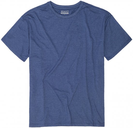 Adamo Kevin Regular fit T-shirt Indigo Blue - Kratke Majice - Moške kratke majice za močnejše postave