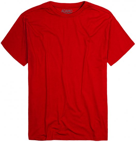 Adamo Kevin Regular fit T-shirt Red - Kratke Majice - Moške kratke majice za močnejše postave