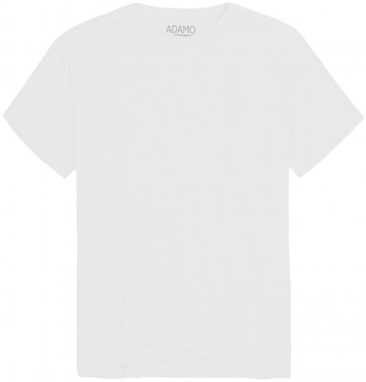 Adamo Kevin Regular fit T-shirt White - Kratke Majice - Moške kratke majice za močnejše postave
