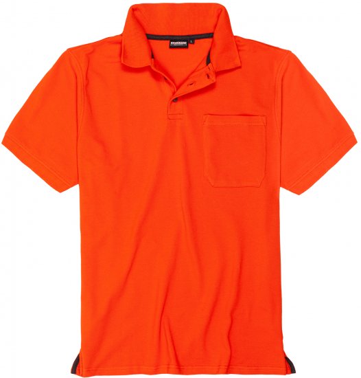 Adamo Klaas Regular fit Polo Shirt with Pocket Orange - Polo majice - Moške Polo Majice za Močnejše Postave