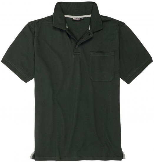 Adamo Klaas Regular fit Polo Shirt with Pocket Pine Green - Polo majice - Moške Polo Majice za Močnejše Postave