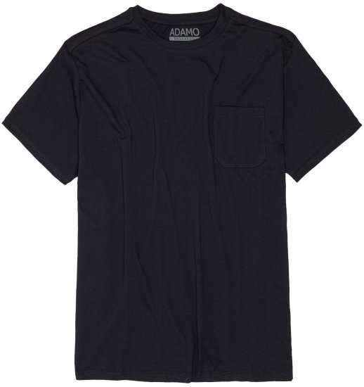 Adamo Kody Regular fit T-shirt with Pocket Navy - Kratke Majice - Moške kratke majice za močnejše postave