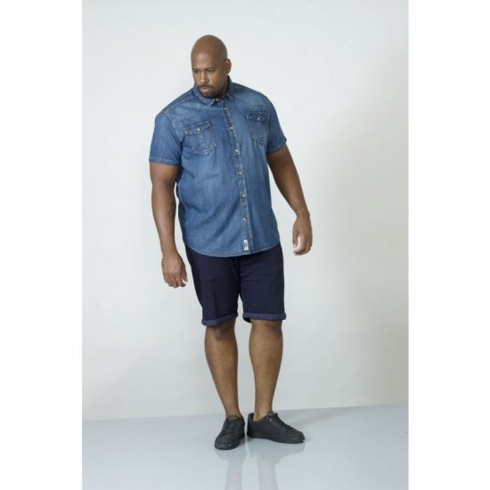 D555 Mike Denim Shirt - Srajce - Moške srajce za Močnejše Postave