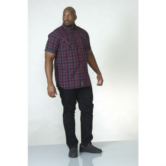 D555 Herbie Short Sleeve Shirt - Srajce - Moške srajce za Močnejše Postave