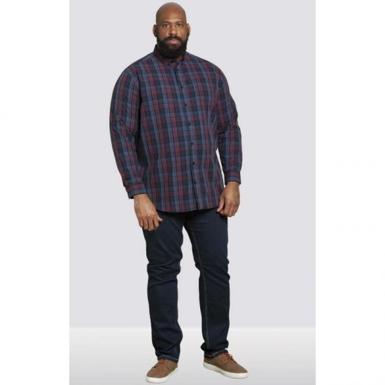D555 Enderby Long Sleeve Shirt - Srajce - Moške srajce za Močnejše Postave