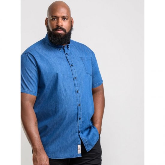 D555 Arnold Denim Shirt - Srajce - Moške srajce za Močnejše Postave