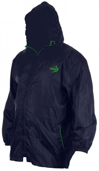D555 Zac "Packaway" Rain Jacket Navy - Športna & zunanja oblačila - Moška Športna Oblačila za Močnejše postave