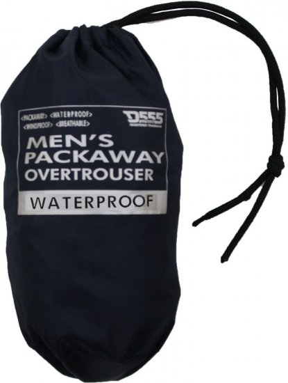 D555 Elba "Packaway" Rain Pants Black - Športna & zunanja oblačila - Moška Športna Oblačila za Močnejše postave