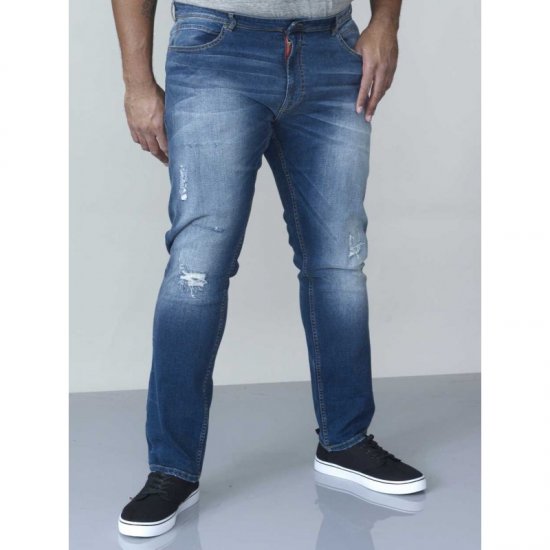 D555 Asher 1959 Stretch Jeans with rips - Kavbojke & hlače - Moške Kavbojke in Hlače za Močnejše Postave
