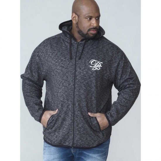 D555 Bennie Full zip Hoodie - Puloverji & jopice - Moški Puloverji & Jopice za Močnejše Postave