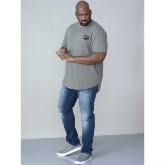 D555 Agler Waffle T-shirt Khaki - Kratke Majice - Moške kratke majice za močnejše postave