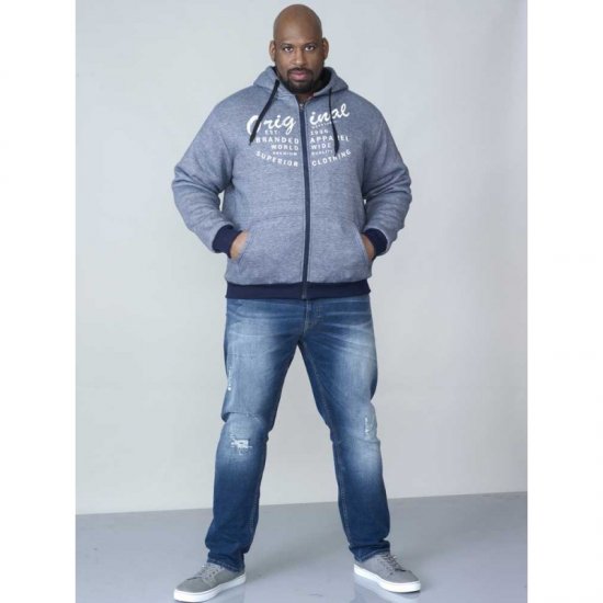 D555 Murdoch Sherpa Lined Hoodie - Puloverji & jopice - Moški Puloverji & Jopice za Močnejše Postave