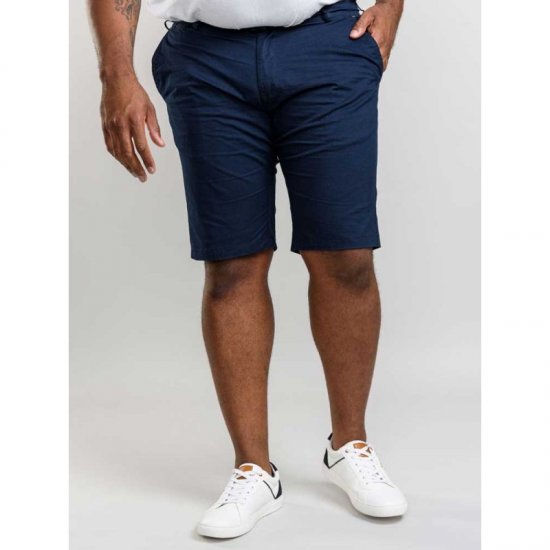 D555 Lopez Stretch Shorts Navy - Kratke hlače - Moške Kratke Hlače za Močnejše Postave