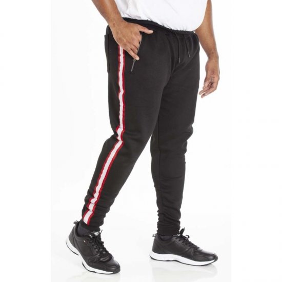 D555 Virginia Sweatpants Black - Trenirke & kratke trenirke - Moške Trenirke za Močnejše Postave