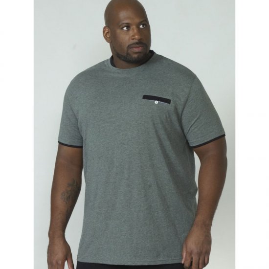 D555 Nelly T-shirt Khaki - Kratke Majice - Moške kratke majice za močnejše postave