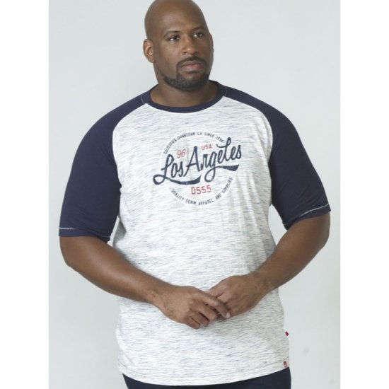 D555 Judson T-shirt Navy - Kratke Majice - Moške kratke majice za močnejše postave