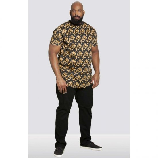 D555 Dave Couture T-shirt Black - Kratke Majice - Moške kratke majice za močnejše postave