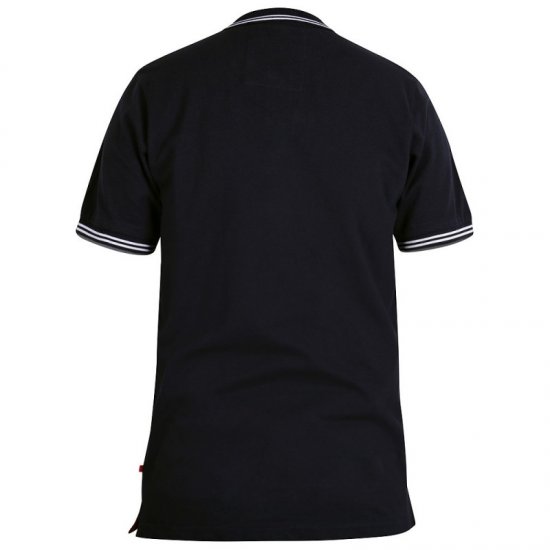 D555 Bartley Polo Dark Navy - Polo majice - Moške Polo Majice za Močnejše Postave