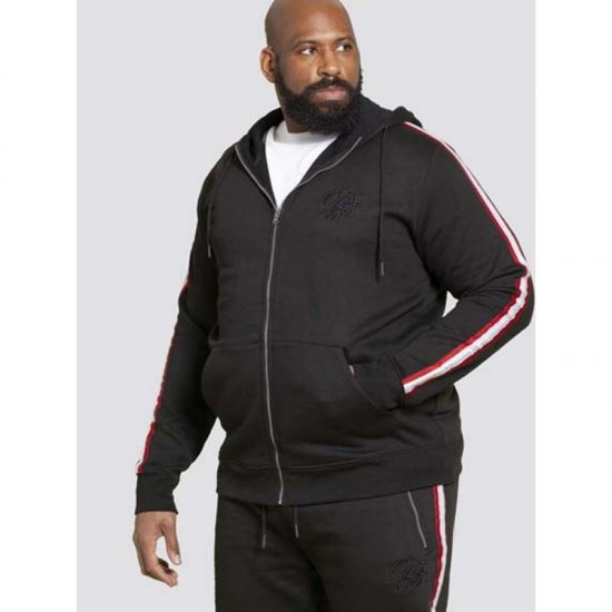 D555 Kentucky Hoodie Black - Puloverji & jopice - Moški Puloverji & Jopice za Močnejše Postave