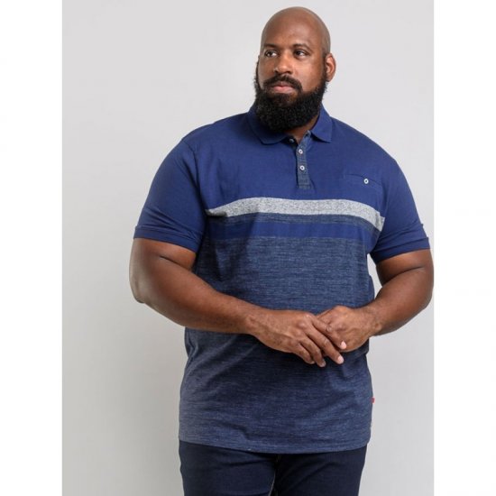 D555 Lawson Polo Navy - Polo majice - Moške Polo Majice za Močnejše Postave