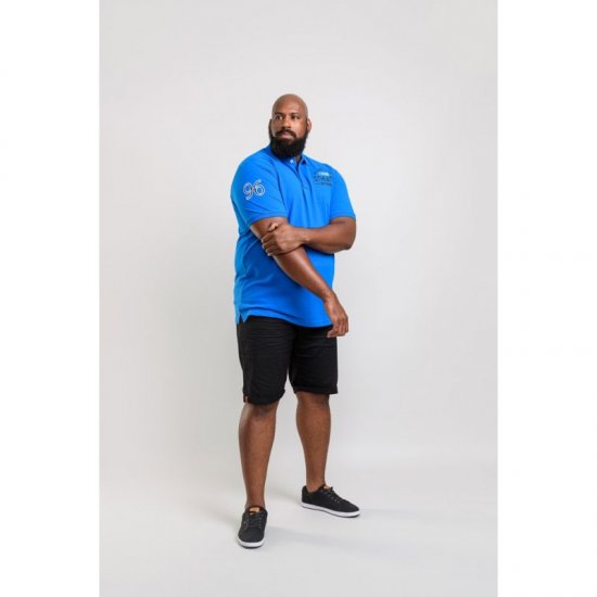 D555 Parker Polo Blue - Polo majice - Moške Polo Majice za Močnejše Postave