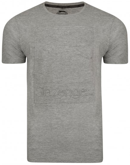 Slazenger Kurtis T-shirt Grey - Kratke Majice - Moške kratke majice za močnejše postave