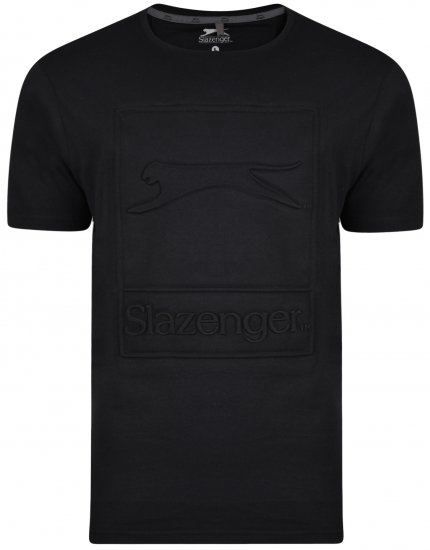 Slazenger Kurtis T-shirt Black - Kratke Majice - Moške kratke majice za močnejše postave