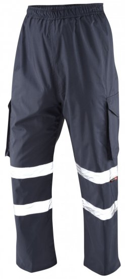 Leo Appledore Cargo Rain pants Navy - Delovne obleke - Delovne Obleke Močnejše postave