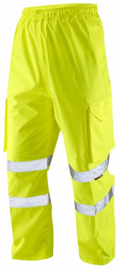 Leo Appledore Cargo Rain pants Hi-Vis Yellow - Delovne obleke - Delovne Obleke Močnejše postave