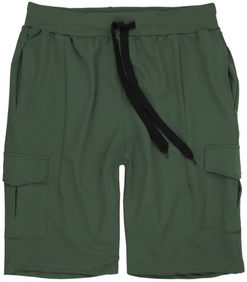 Lavecchia 2011 Cargo-pocket Sweatshorts Khaki - Trenirke & kratke trenirke - Moške Trenirke za Močnejše Postave