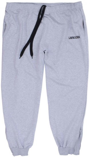 Lavecchia 2018 Sweatpants with Zippered Cuff Grey - Trenirke & kratke trenirke - Moške Trenirke za Močnejše Postave
