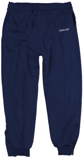 Lavecchia 2018 Sweatpants with Zippered Cuff Navy - Trenirke & kratke trenirke - Moške Trenirke za Močnejše Postave