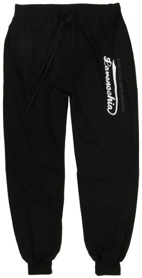 Lavecchia 2020 Sweatpants with Cuff Black - Trenirke & kratke trenirke - Moške Trenirke za Močnejše Postave